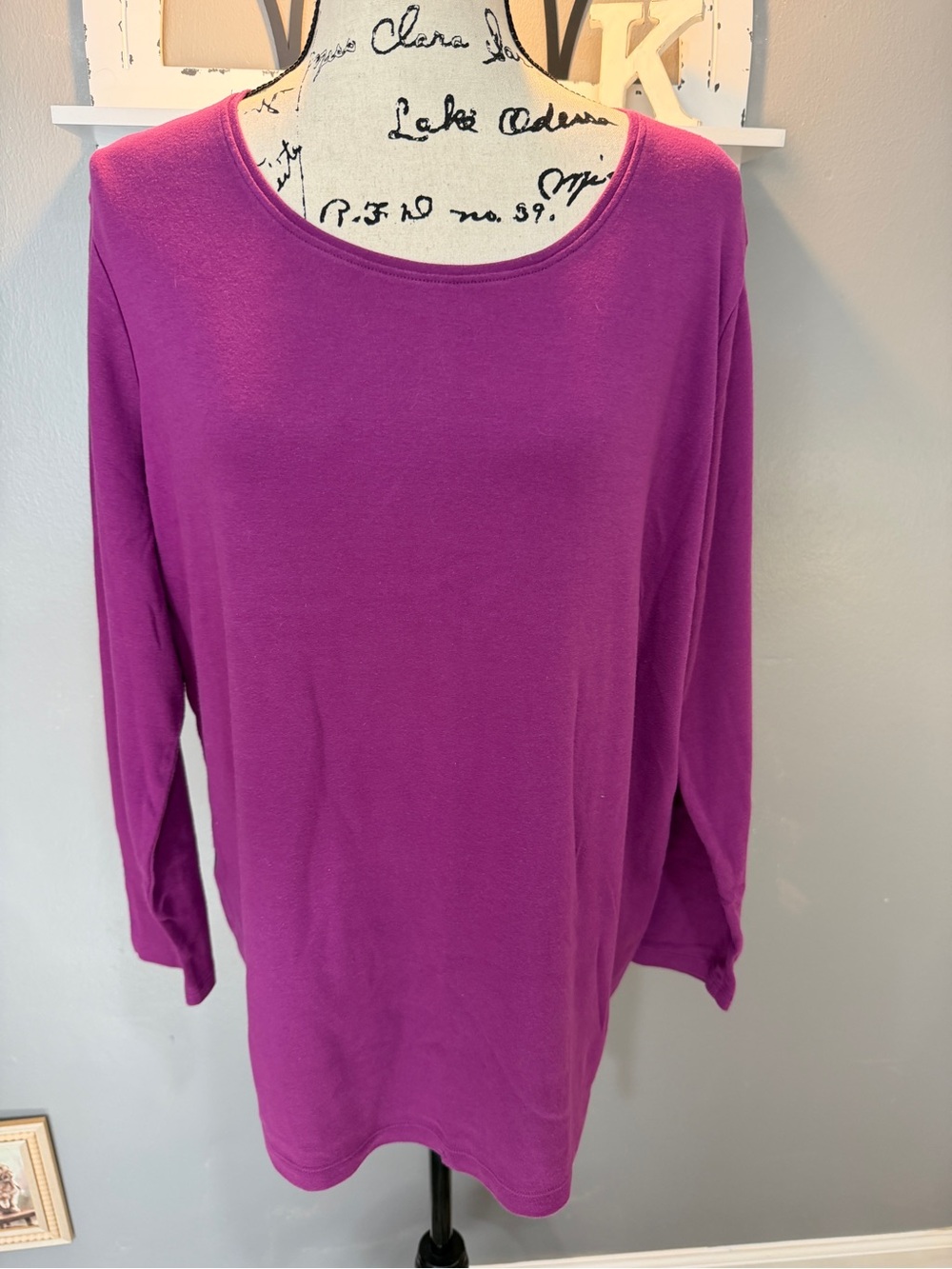 FALLS CREEK LADIES LOT OF TWO LONG SLEEVE TOPS SZ 1X